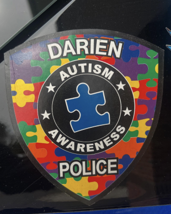 Darien Police Autism Awareness patch 2025